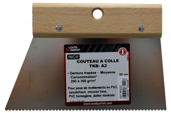 COUTEAUX COLLE : COUTEAU COLLE INOX 20CM BOIS PEFC