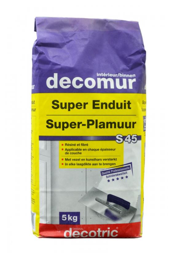 ENDUITS DE LISSAGE : DECOMUR INTERIEUR SUPER ENDUIT 5KG