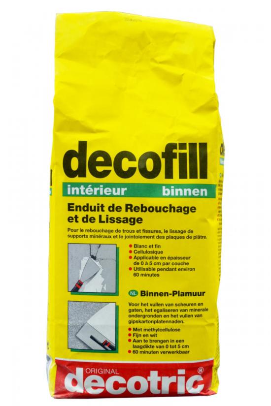 ENDUITS DE REBOUCHAGE : DECOFILL INTERIEUR REBOUCHAGE 5KG