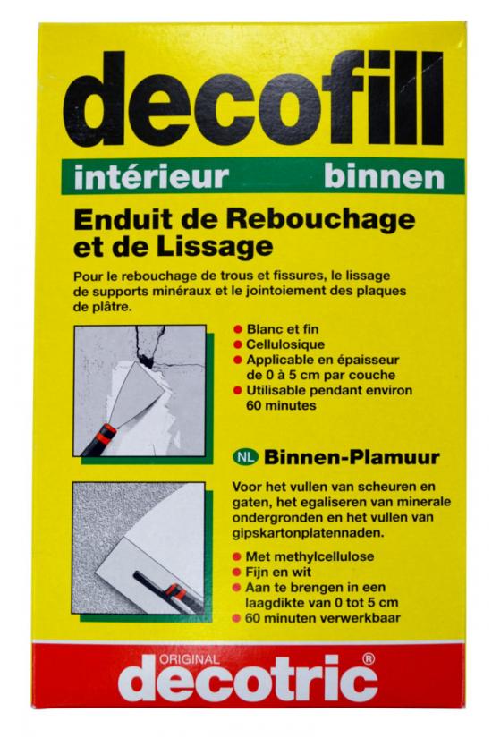 ENDUITS DE REBOUCHAGE : DECOFILL INTERIEUR REBOUCHAGE 1KG