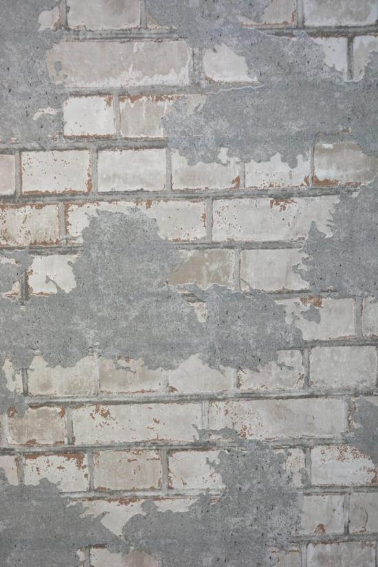 Effet matière : Mur brique gris L77609