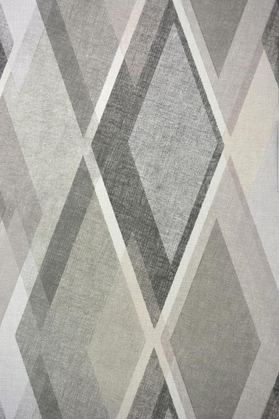 Géométrique : Motif vintage gris 35591-4