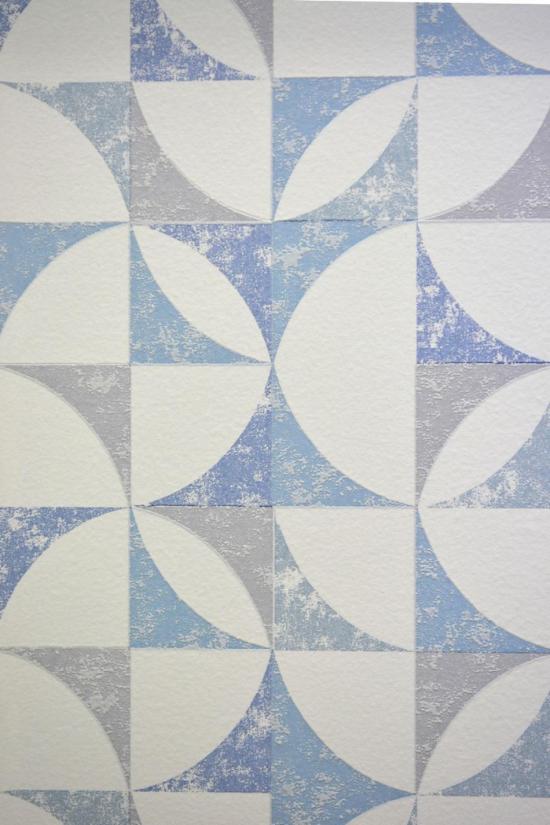 Motifs : Motif bleu gris 6494-08